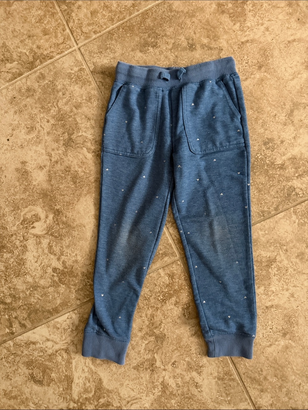 OshKosh B'gosh Blue Jogger Sweatpants with Tiny White Flecks
